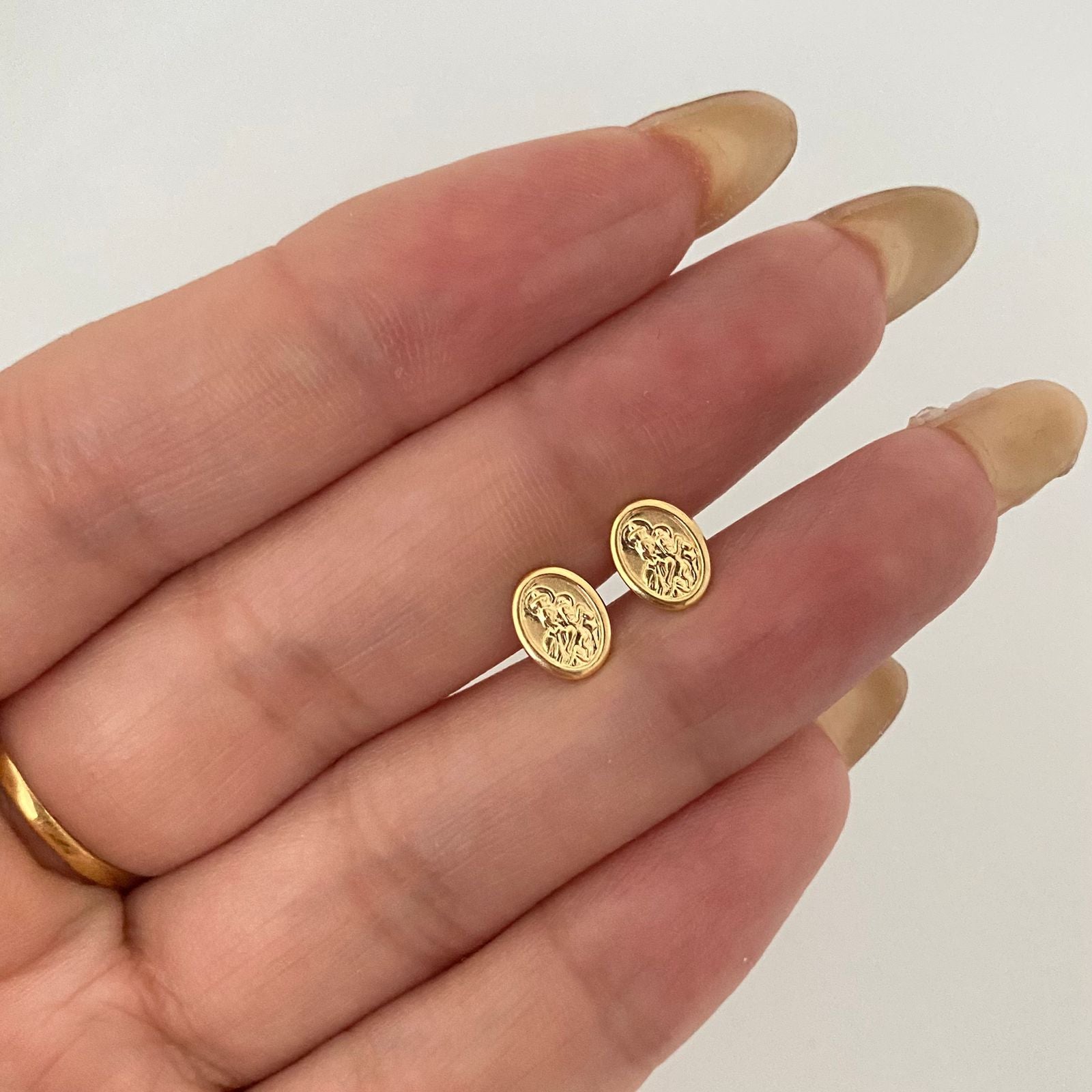 Topos Virgen del Carmen Oro amarillo 18k 0,75 Gr / 6,0 mm