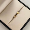 Topos Niña Maria Casting blanco Oro amarillo 18k 0,65 Gr / 3,2 mm