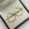 Candonga delgada entorchada Oro amarillo 1,15 Gr / 2,5 Cm