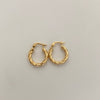 Candonga Entorchada Oro amarillo 18k 1,3 Gr / 1,5 Cm