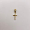 Dije cruz lisa  Oro amarillo 18k 0,4 Gr / 9,7 mm / 2,5 Cm