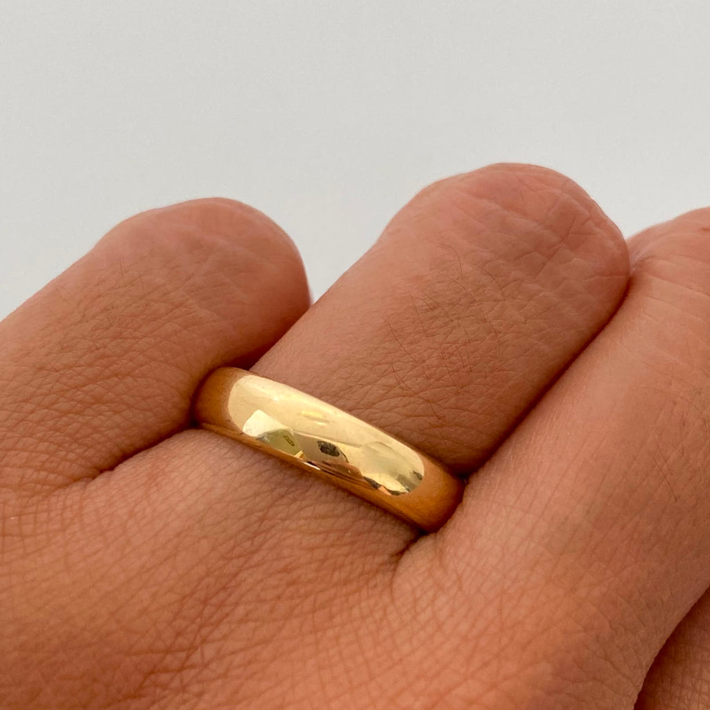 Anillo Argolla Lisa Oro amarillo 18k / Talla 10 / 2,2 Gr / 4,7 mm