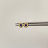 Topos Gota casting azul oscuro Oro amarillo 18k 0,85 Gr / 5,3 mm