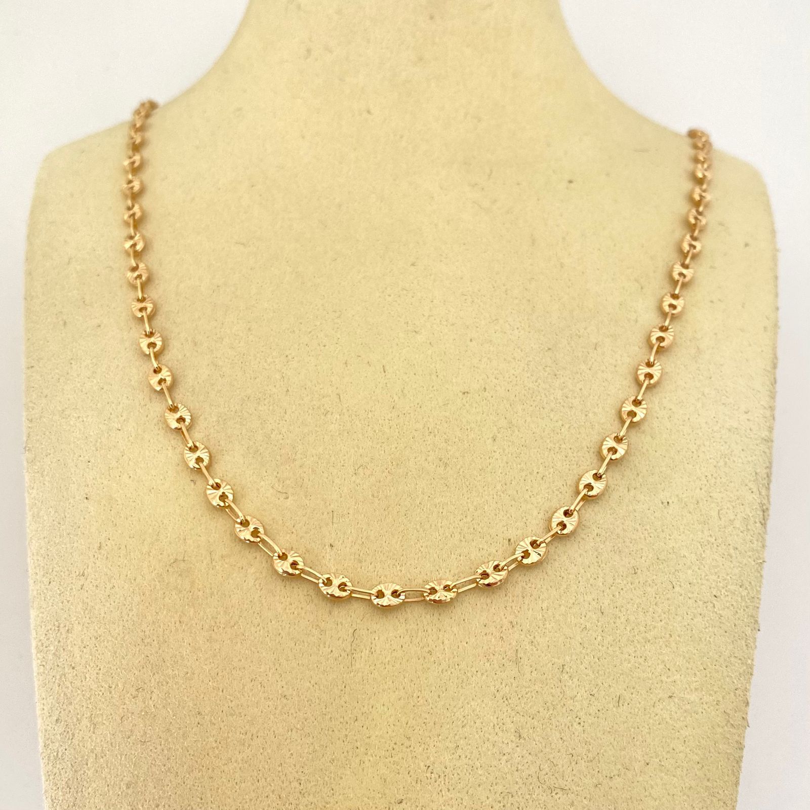 Cadena gc diamantada Oro amarillo 18k 8,30 Gr / 3,3 mm / 62 Cm Broche 0,30