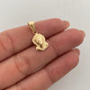 Dije Rostro Oro amarillo 18k 0,65 Gr / 9,4 mm / 2 Cm