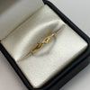 Anillo Fila circones Oro amarillo 18k / Talla 1 / 1,2 Gr / 1 mm