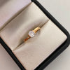 Anillo Solitario Oro amarillo 18k / Talla 6 / 1,55 Gr / 2 mm