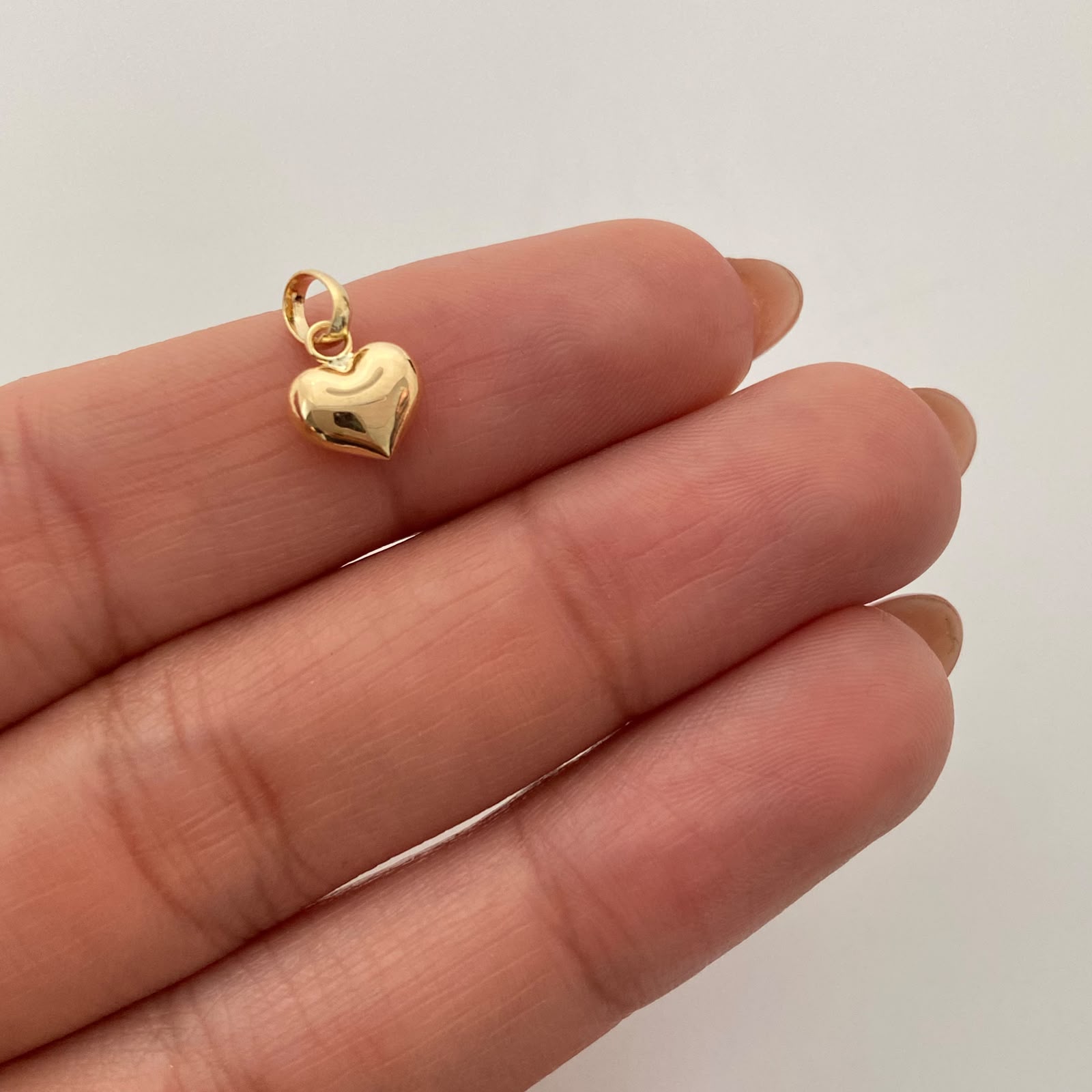 Dije Corazon Inflado Oro amarillo 18k 0,35 Gr / 7,8 mm / 1,3 Cm