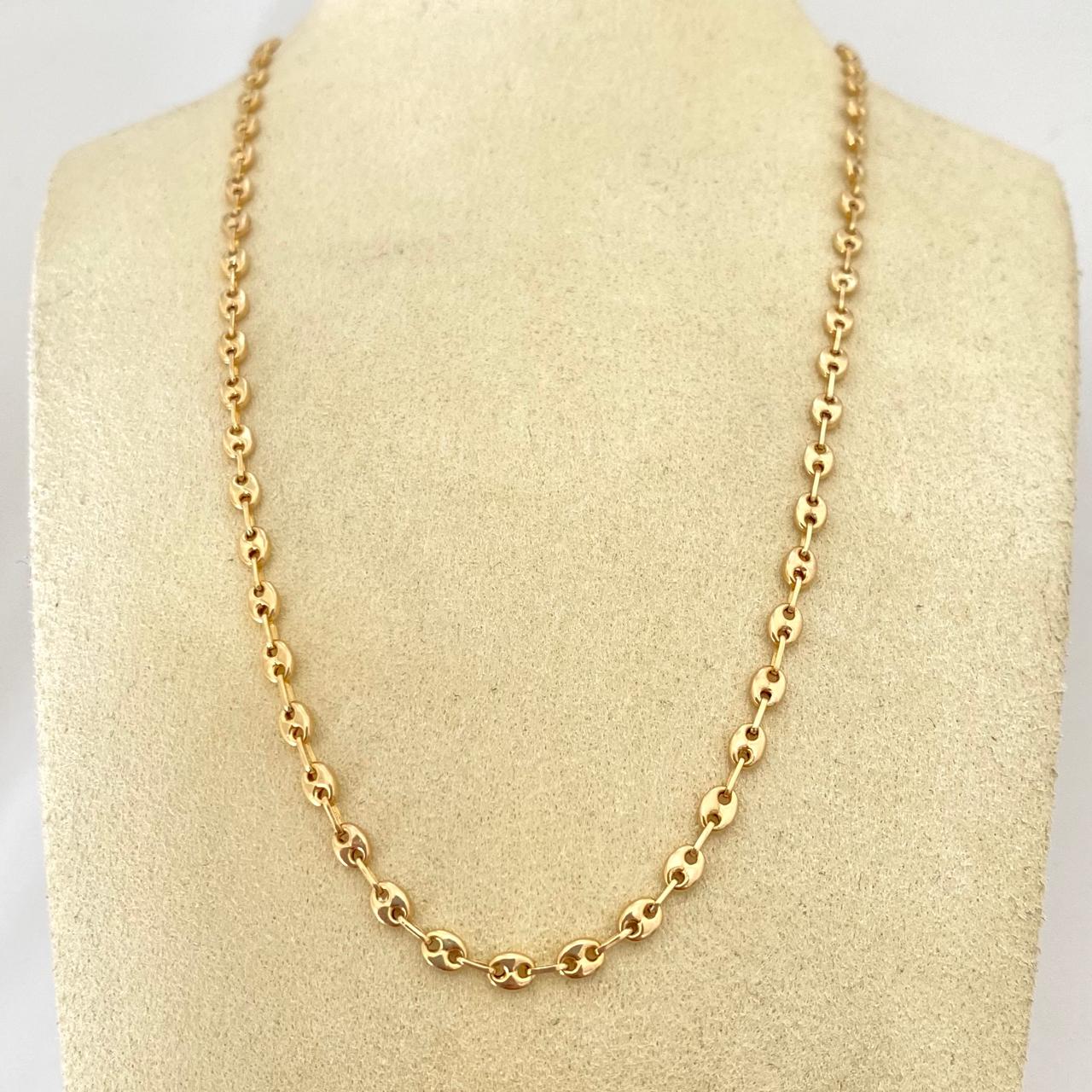 Cadena baby gc Oro amarillo 18k 6,00 Gr / 3,2 mm / 60 Cm Broche 0,15