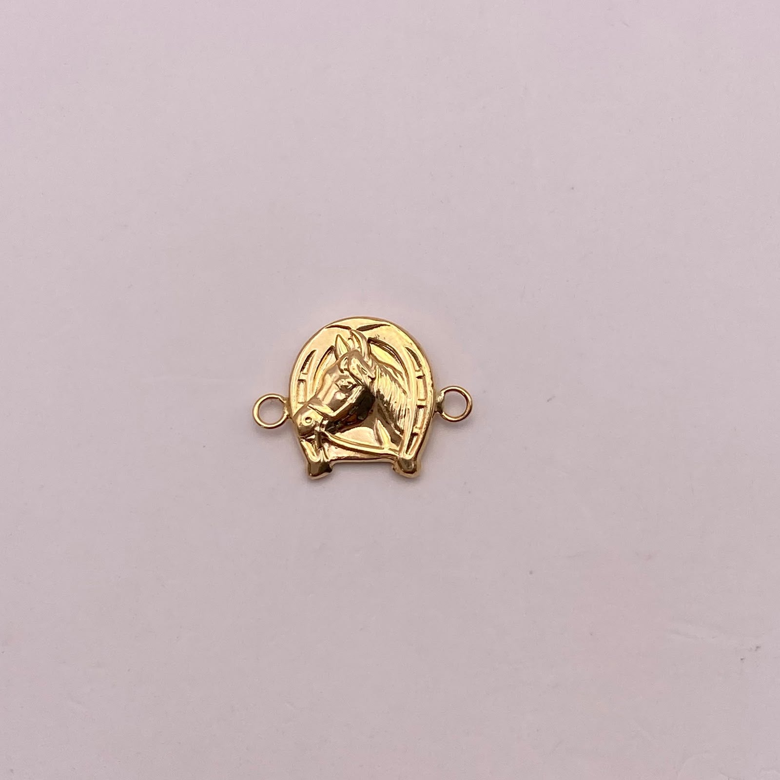 Herraje herradura caballo Oro amarillo 18k 0,8 Gr / 1,8 Cm