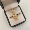 Dije caricatura LB casting rosa Oro amarillo 18k 6,4 Gr / 3,2 Cm
