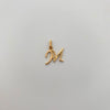 Dije Letra M Casting Oro amarillo 18k 1,15 Gr / 14,6 mm / 1,8 Cm