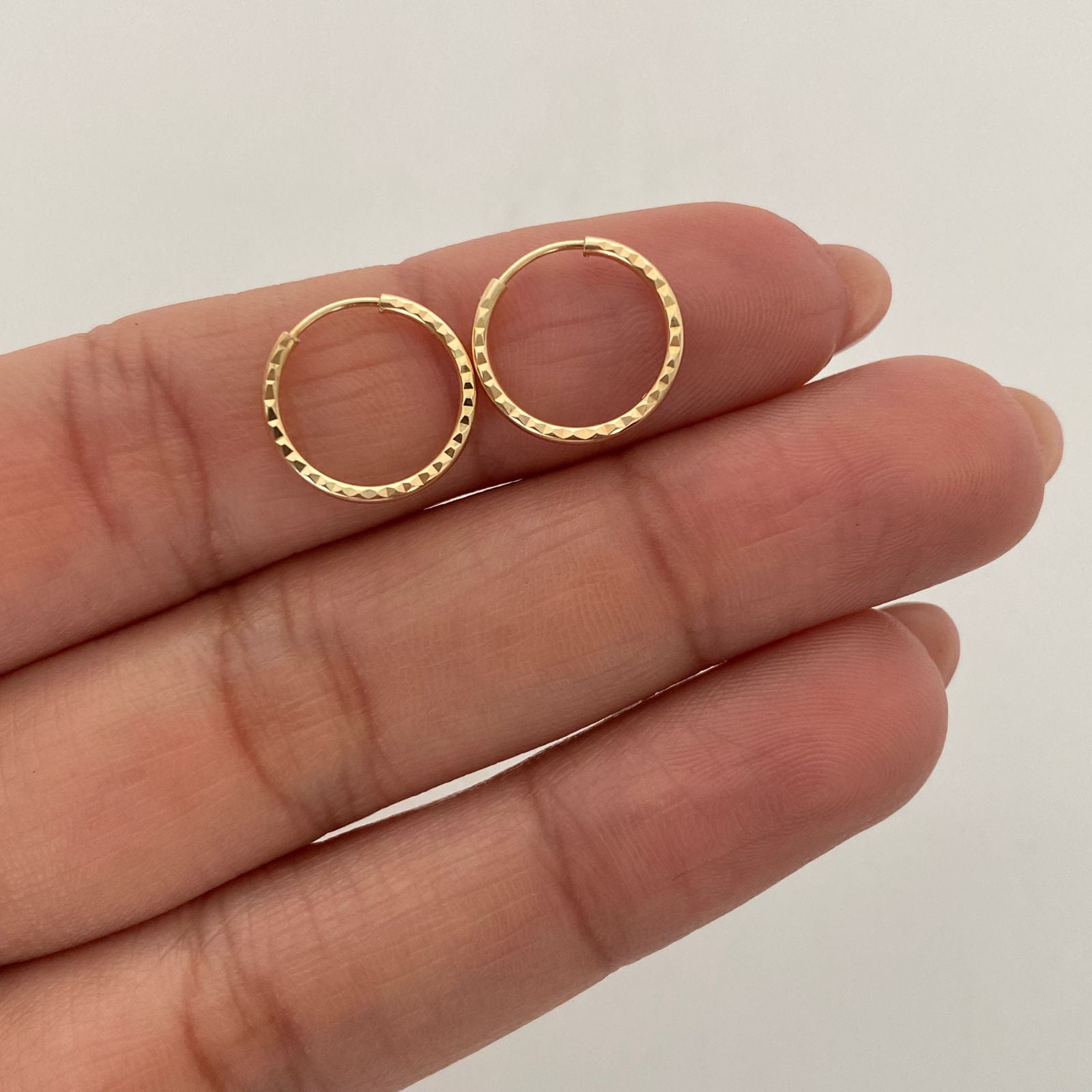 Candonga Imperdible Oro amarillo 18k 0,65 Gr / 1,1 Cm