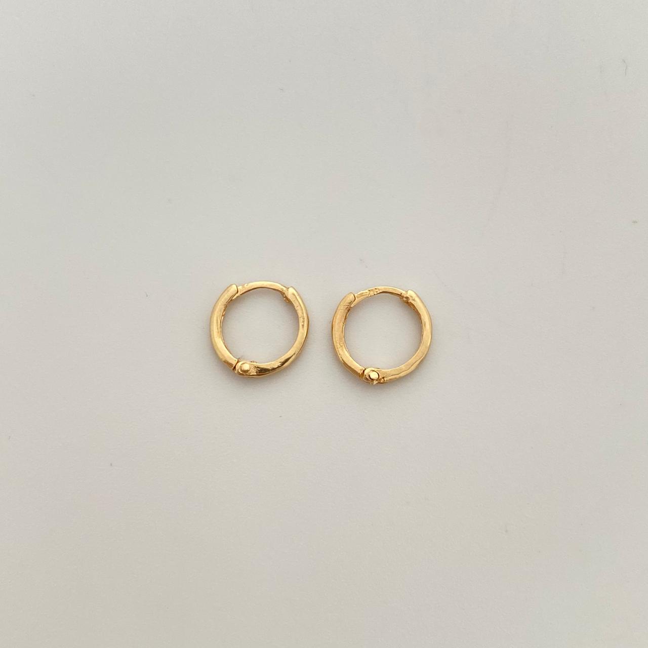 Candonga imperdible  Oro amarillo 18k 0,8 Gr / 0,9 Cm