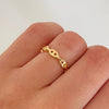 Anillo eslabones gc  Oro amarillo 18k / Talla 6 / 2,15 Gr