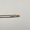 Anillo Solitario Oro amarillo 18k / Talla 6 / 1,7 Gr / 2,1 mm