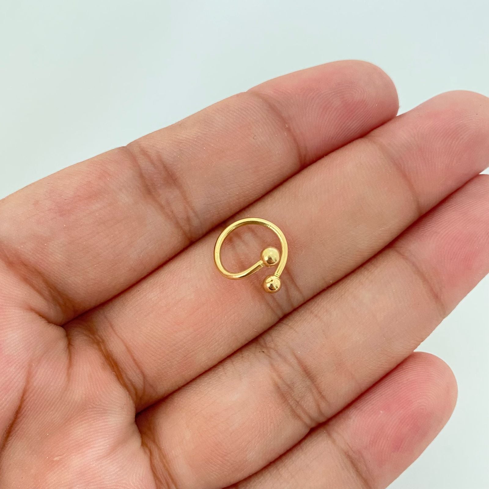 Piercing bola lisa ( joya ) Oro amarillo 18k 0,75 Gr