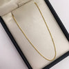 Cadena It Mini Militar Oro amarillo 18k +2 / 2,6 Gr / 1,1 mm / 45 Cm