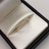 Anillo Churumbela rosa pastel Oro amarillo 18k / Talla 6 / 1,39 Gr / 1,2 mm