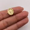 Herraje virgen milagrosa Oro amarillo 18k 0,98 Gr / 1,7 Cm