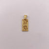 Dije dolar Oro amarillo 18k 1,15 Gr / 9,4 mm / 3 Cm