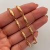 Cadena Cilindro Diamantado Oro amarillo 18k 13,15 Gr / 4,1 mm / 60 Cm Broche 0,60