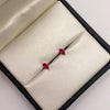 Topos Circon fucsia Oro amarillo 18k 0,65 Gr / 3,6 mm