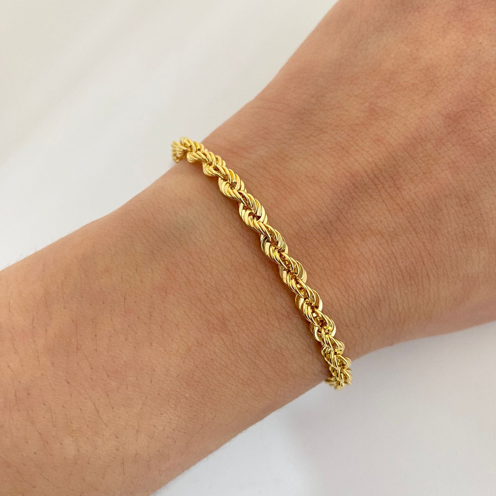 Pulso It lazo Oro amarillo 18k +1 / 4,10 Gr / 3,8 mm / 22 Cm