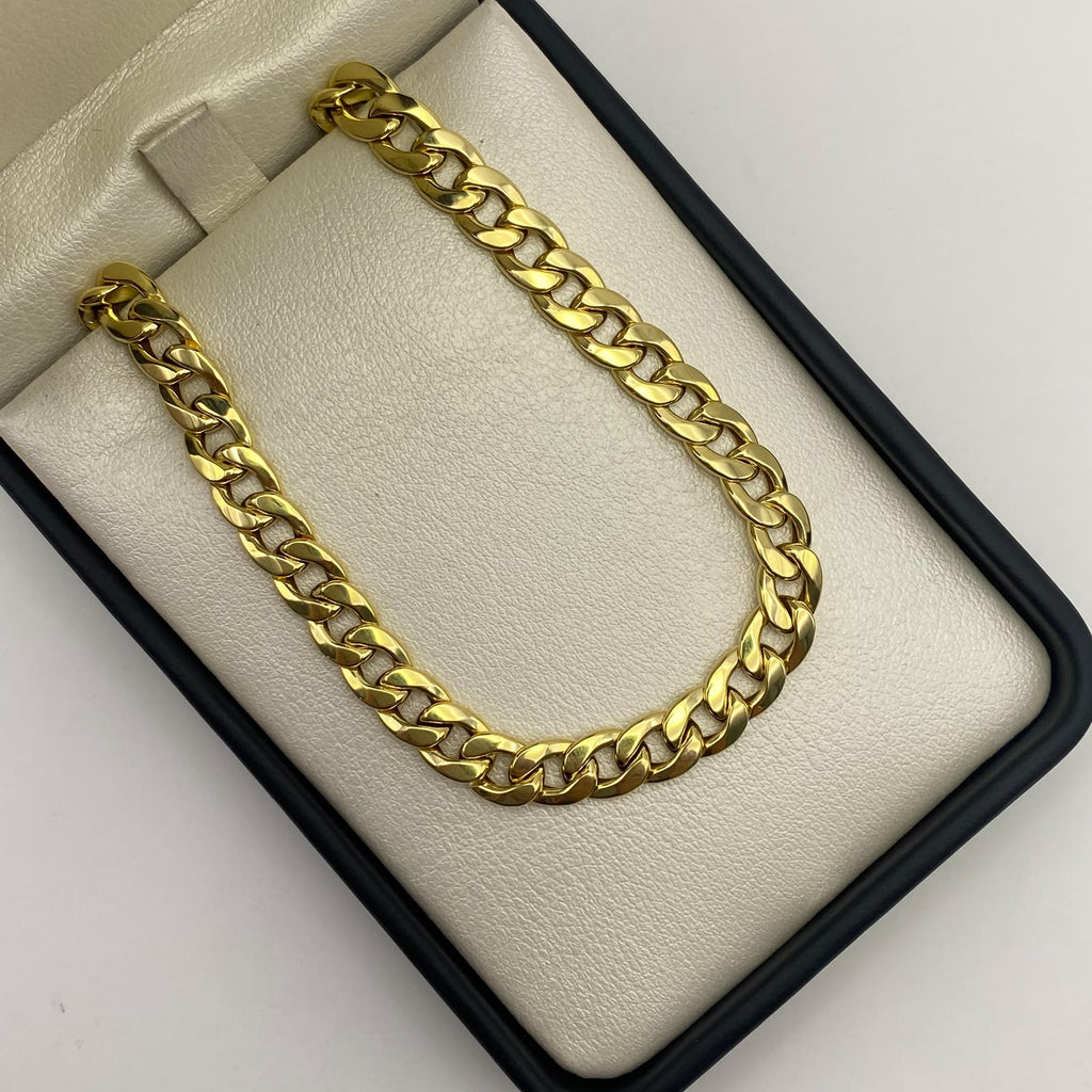 Pulso It cubano inflado Oro amarillo 18k +1 / 6,01 Gr / 6,85 mm / 21,5 Cm