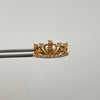 Anillo 15 Casting Blanco Oro amarillo 18k / Talla 7 / 2,6 Gr