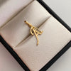 Dije Letra A Casting Oro amarillo 18k 0,95 Gr / 13 mm / 2 Cm