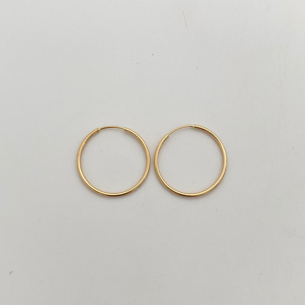 Candongas imperdibles Oro amarillo 18k 1,0 Gr / 2 Cm