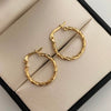 Candonga Entorchada Oro amarillo 18k 1,15 Gr / 2 Cm