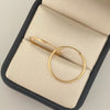 Candonga imperdible lisa Oro amarillo 18k 0,95 Gr / 2,0 Cm