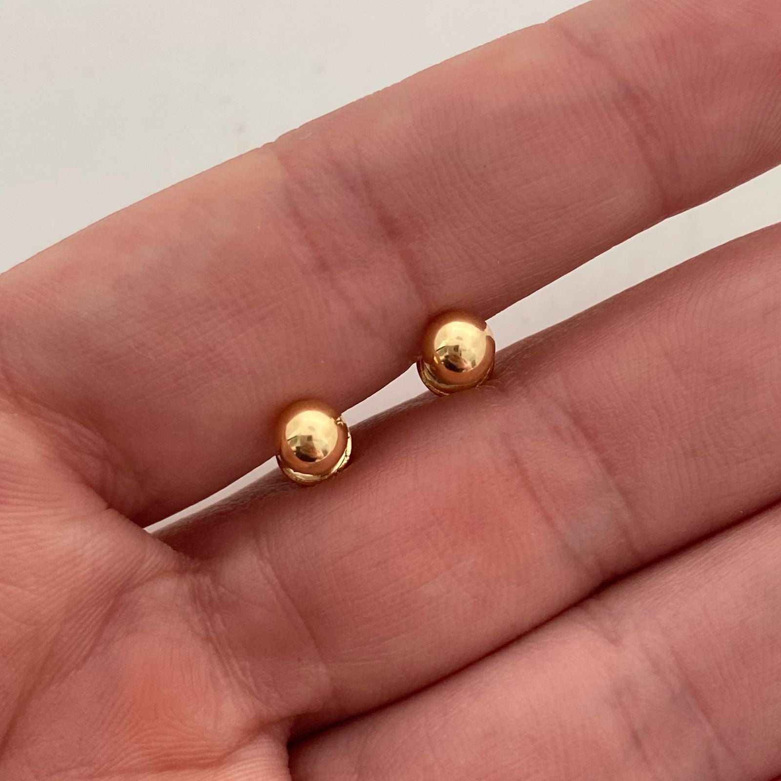 Topos Media Bola Lisa 5mm Oro amarillo 18k 0,5 Gr