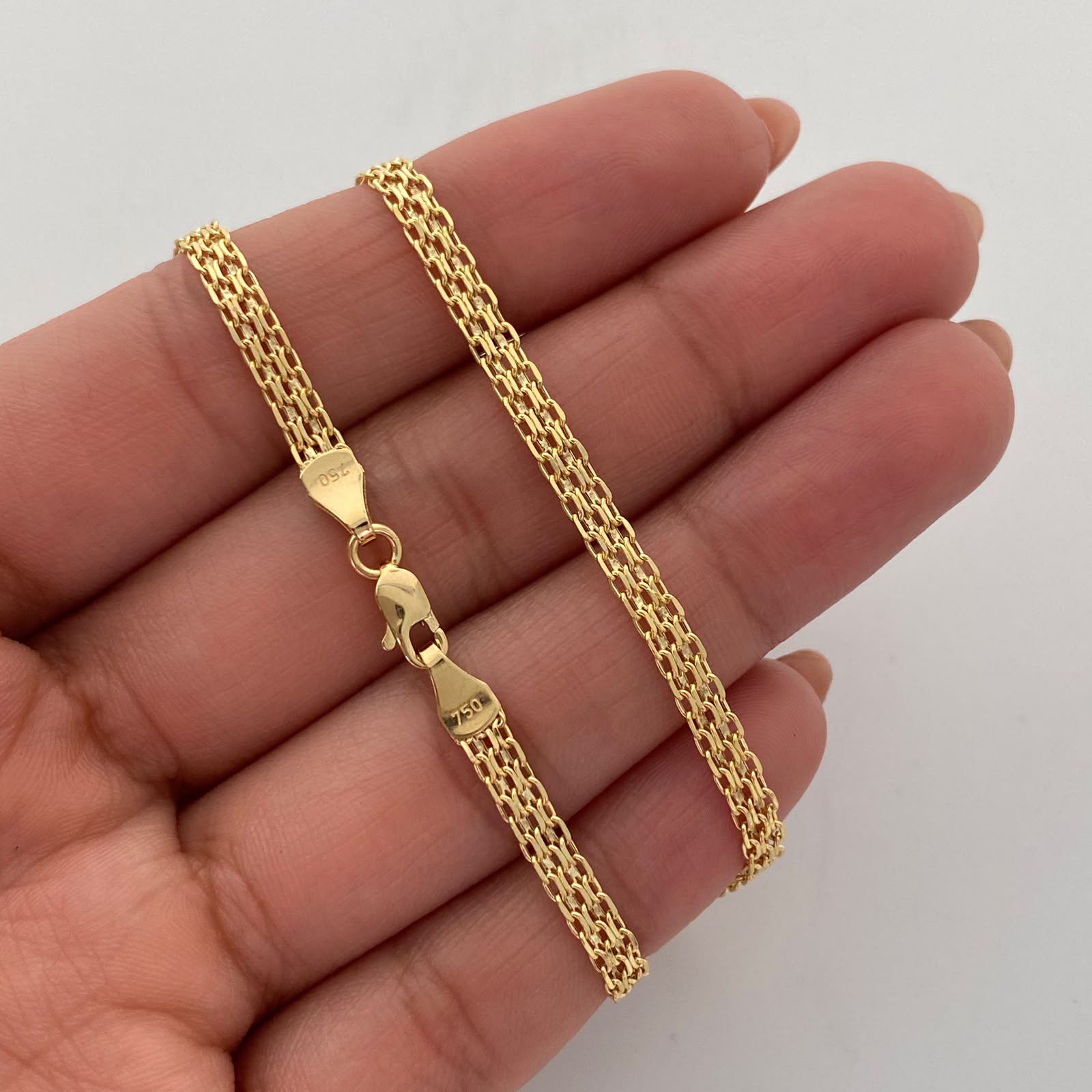 Cadena It China Oro amarillo 18k +1 / 4,65 Gr / 3,4 mm / 50 Cm