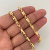Cadena rustica eslabones lisos Oro amarillo 18k 14,60 Gr / 4,5 mm / 60 Cm Broche 0,40