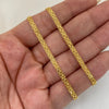 Cadena It china doble carril  Oro amarillo 18k +1 / 6,95 Gr / 4,1 mm / 60 Cm