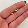 Topos Bola Lisa 5mm Oro amarillo 18k 0,5 Gr