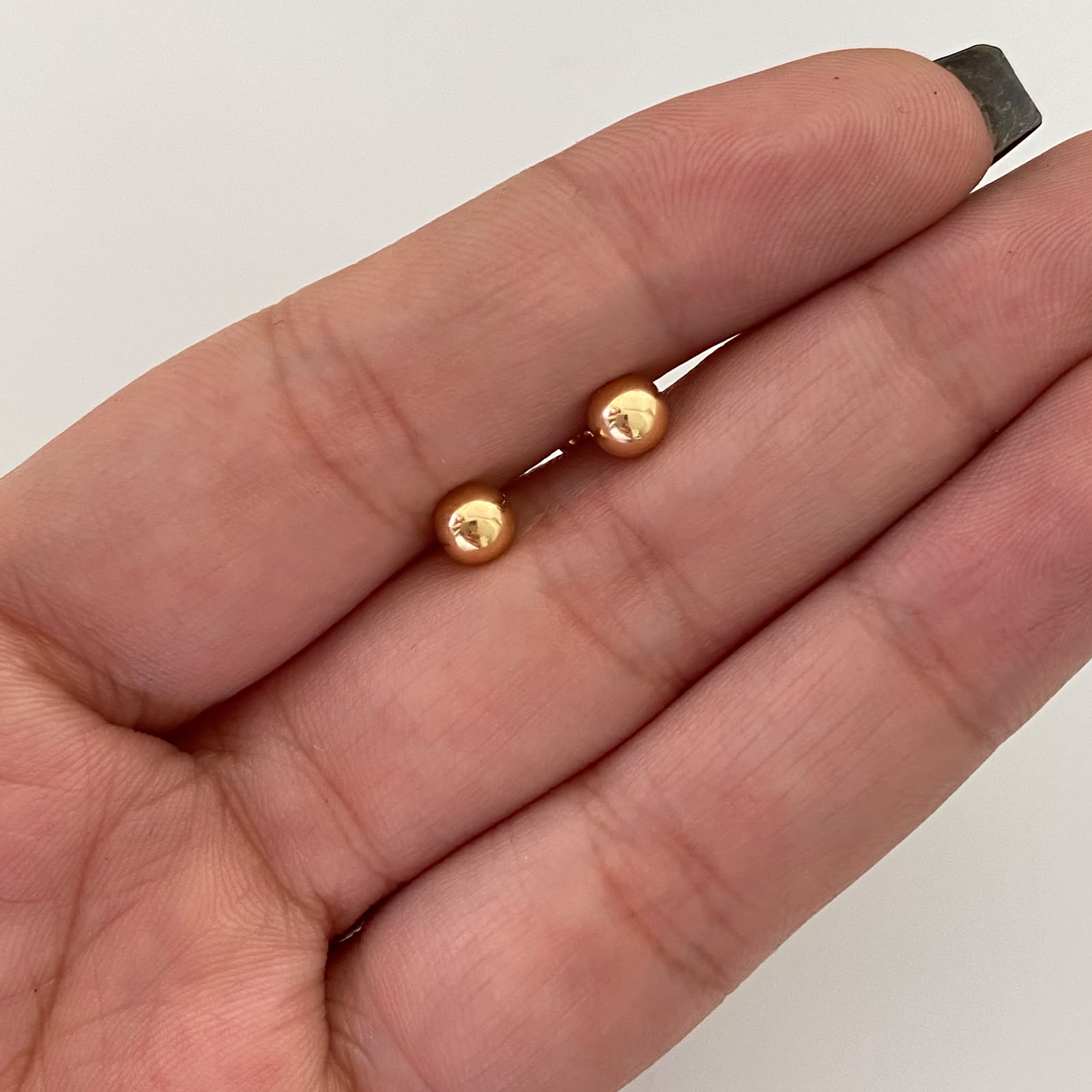 Topos Bola Lisa 5mm Oro amarillo 18k 0,5 Gr