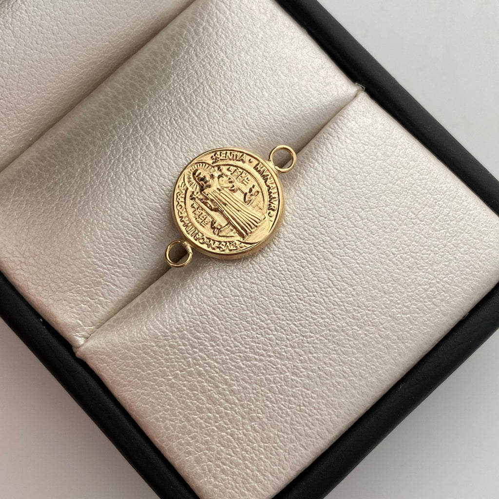 Herraje San benito Oro amarillo 18k 0,65 Gr / 1,8 Cm