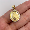 Dije It Virgen del carmen circones blancos Oro amarillo 18k +2 / 1,33 Gr / 16,7 mm / 2,6 Cm