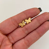 Topos Mariposa Fondo Diamantado Oro amarillo 18k 0,9 Gr / 9,7 mm
