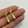 Candonga Lagrima Oro amarillo 18k 0,7 Gr / 3 Cm