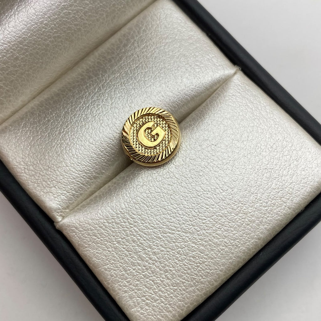 Herraje tambor letra g Oro amarillo 0,55 Gr / 1 Cm