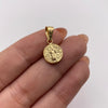 Dije San benito Oro amarillo 18k 0,55 Gr / 10,2 mm / 1,9 Cm