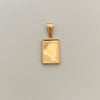 Dije Placa Fotograbado Oro amarillo 18k 1,65 Gr / 13,3 mm / 3 Cm