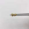 Topos bola lisa 6mm Oro amarillo 18k 0,65 Gr