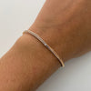 Pulso It Franco Oro blanco y Oro rosa 18k +1 / 3,35 Gr / 2,3 mm / 19,6 Cm