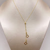 Cadena It Aro segudido especial Trebol Silueta Oro amarillo 18k 2,4 Gr / 0,7 mm / 45 Cm